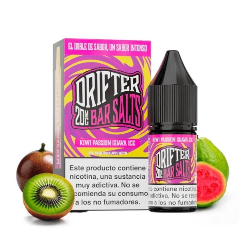 JUICE SAUZ DRIFTER BAR SALTS - KIWI PASSION GUAVA 10ML
